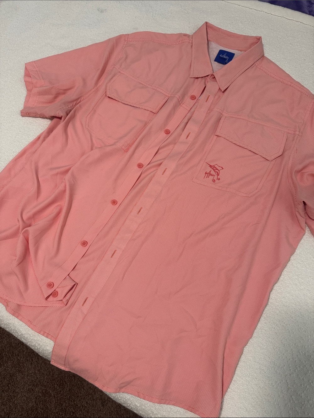 Guy Harvey Short-Sleeve Coral Performance Shirt